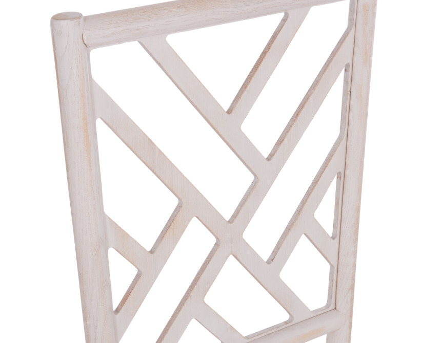 ΚΑΡΕΚΛΑ ΑΠΟ ΤΟΟΝ ΞΥΛΟ WHITE WASH 41x46x95Υεκ.HM9410.05