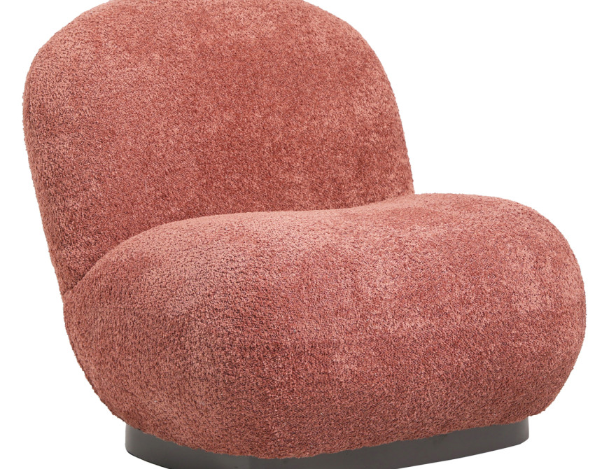 ΠΟΛΥΘΡΟΝΑ BEANY HM9591.02 ΡΟΖ ΜΠΟΥΚΛΕ ΥΦΑΣΜΑ 85x82x77Υ εκ.