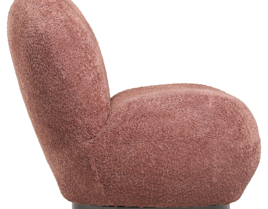 ΠΟΛΥΘΡΟΝΑ BEANY HM9591.02 ΡΟΖ ΜΠΟΥΚΛΕ ΥΦΑΣΜΑ 85x82x77Υ εκ.