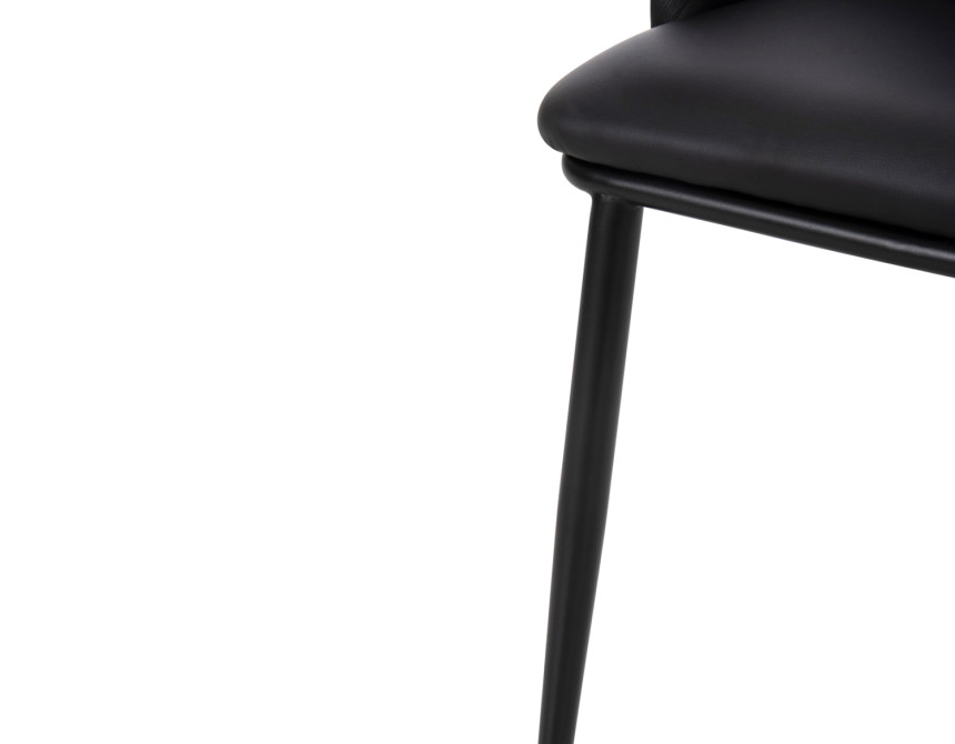 ΚΑΡΕΚΛΑ DELF HM9617.01 PU ΜΑΥΡΟ-ΜΑΥΡΑ ΜΕΤΑΛ. ΠΟΔΙΑ-ΞΥΛΙΝΗ ΠΛΑΤΗ ΦΥΣΙΚΟ 48x55x76Υεκ.