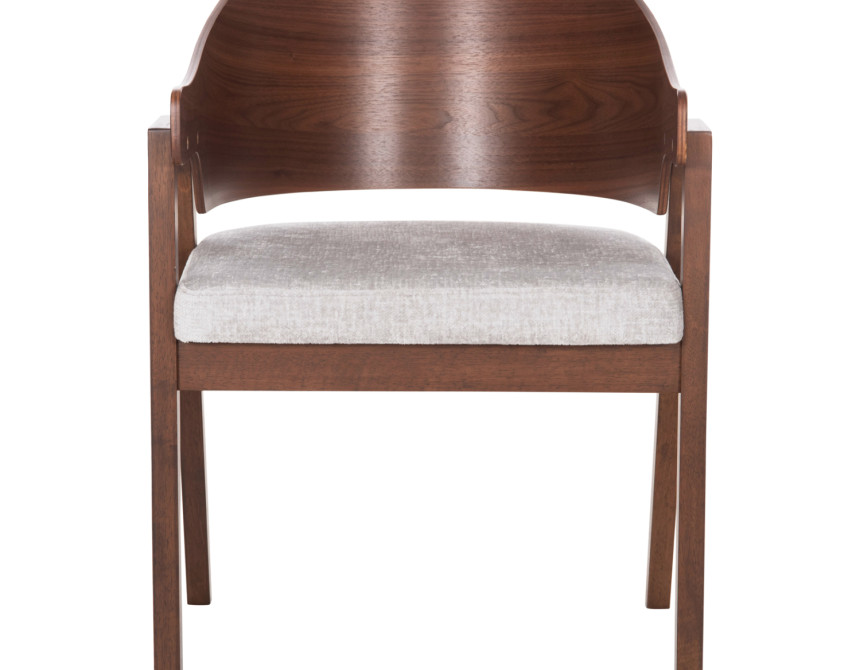 ΚΑΡΕΚΛΑ NERO HM9972 RUBBERWOOD ΣΕ ΚΑΡΥΔΙ-ΓΚΡΙ ΥΦΑΣΜΑ ΚΑΘΙΣΜΑ 56x56x78Yεκ.