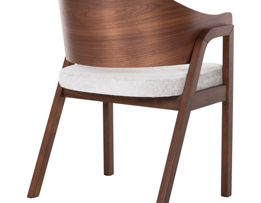 ΚΑΡΕΚΛΑ NERO HM9972 RUBBERWOOD ΣΕ ΚΑΡΥΔΙ-ΓΚΡΙ ΥΦΑΣΜΑ ΚΑΘΙΣΜΑ 56x56x78Yεκ.