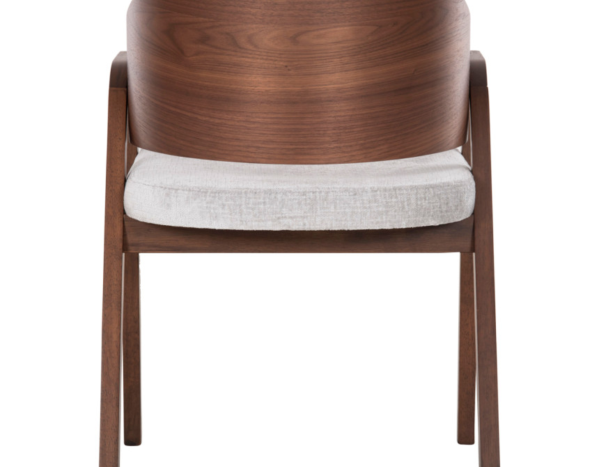 ΚΑΡΕΚΛΑ NERO HM9972 RUBBERWOOD ΣΕ ΚΑΡΥΔΙ-ΓΚΡΙ ΥΦΑΣΜΑ ΚΑΘΙΣΜΑ 56x56x78Yεκ.
