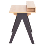 ΓΡΑΦΕΙΟ REXIN HM18290 ΜΕΛΑΜΙΝΗ ΣΕ SONAMA-ΓΚΡΙ 120x19-59x75-85,5ΥΥεκ.