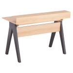 ΓΡΑΦΕΙΟ REXIN HM18290 ΜΕΛΑΜΙΝΗ ΣΕ SONAMA-ΓΚΡΙ 120x19-59x75-85,5ΥΥεκ.