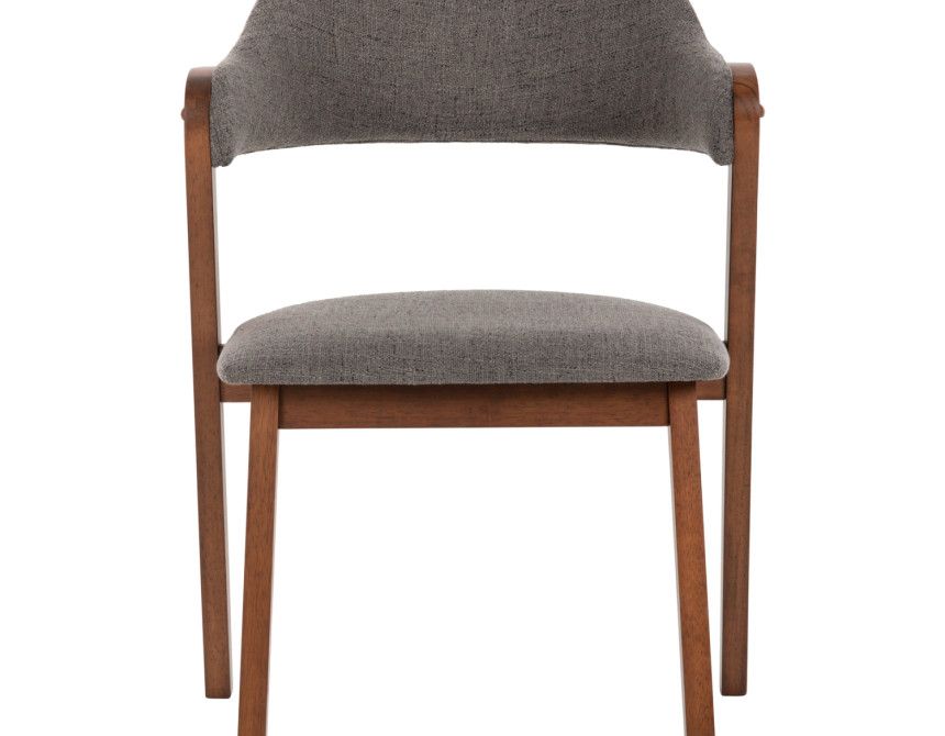 ΚΑΡΕΚΛΑ RIDER HM9734.01 RUBBERWOOD ΣΕ ΚΑΡΥΔΙ-ΥΦΑΣΜΑ ΓΚΡΙ 59x59x83Yεκ.