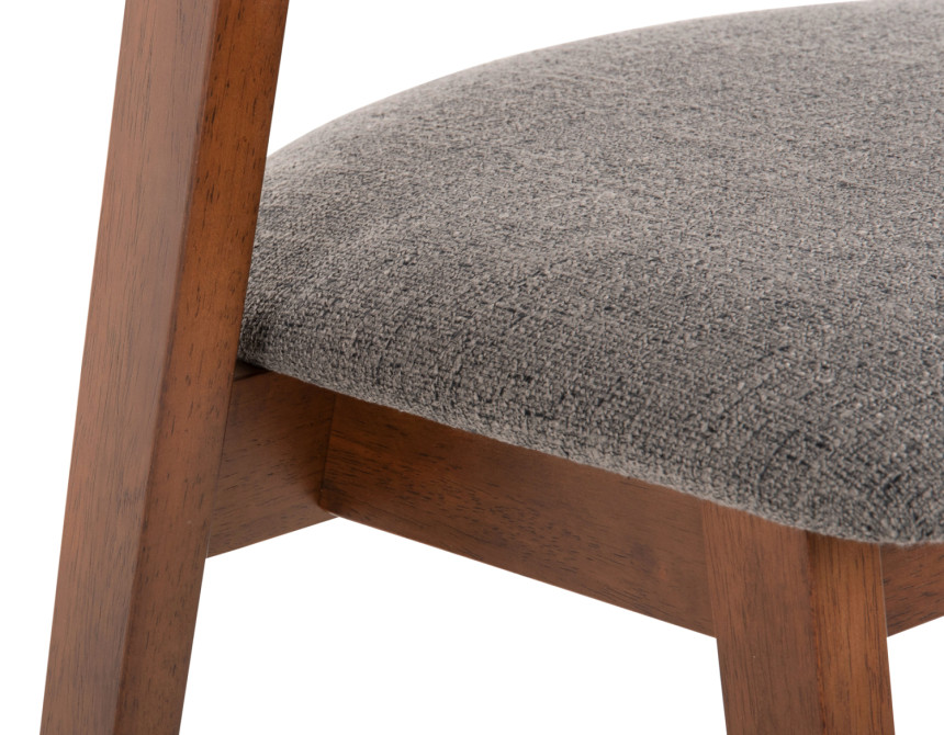ΚΑΡΕΚΛΑ RIDER HM9734.01 RUBBERWOOD ΣΕ ΚΑΡΥΔΙ-ΥΦΑΣΜΑ ΓΚΡΙ 59x59x83Yεκ.