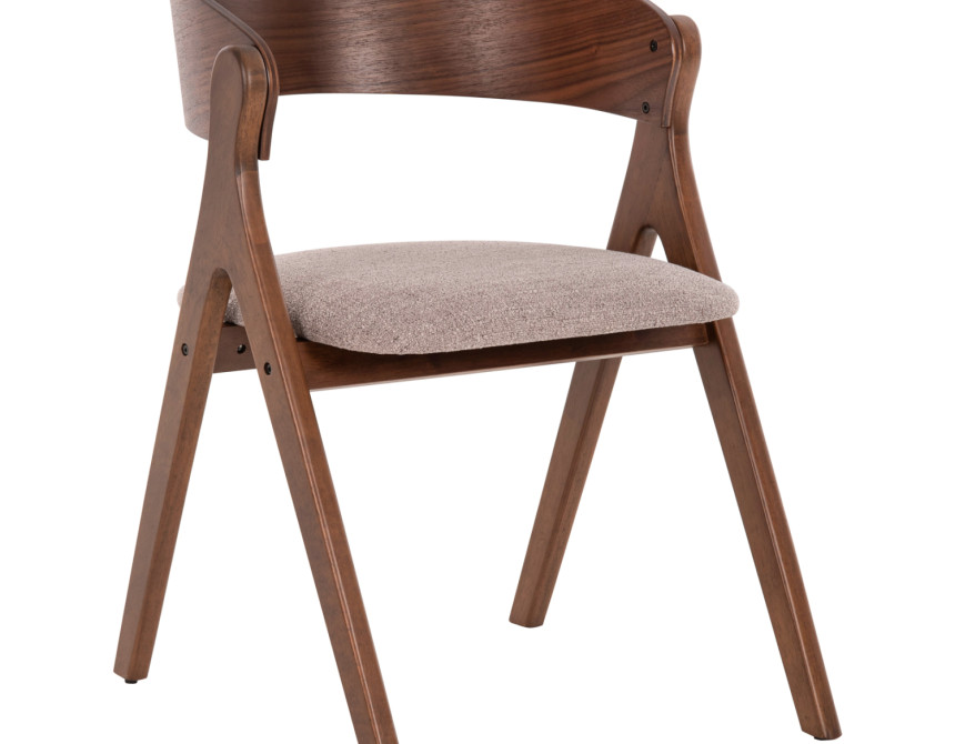 ΚΑΡΕΚΛΑ NEKKER HM9739.01 RUBBERWOOD ΣΕ ΚΑΡΥΔΙ-ΓΚΡΙ ΥΦΑΣΜΑ ΚΑΘΙΣΜΑ 56x55x78Yεκ.