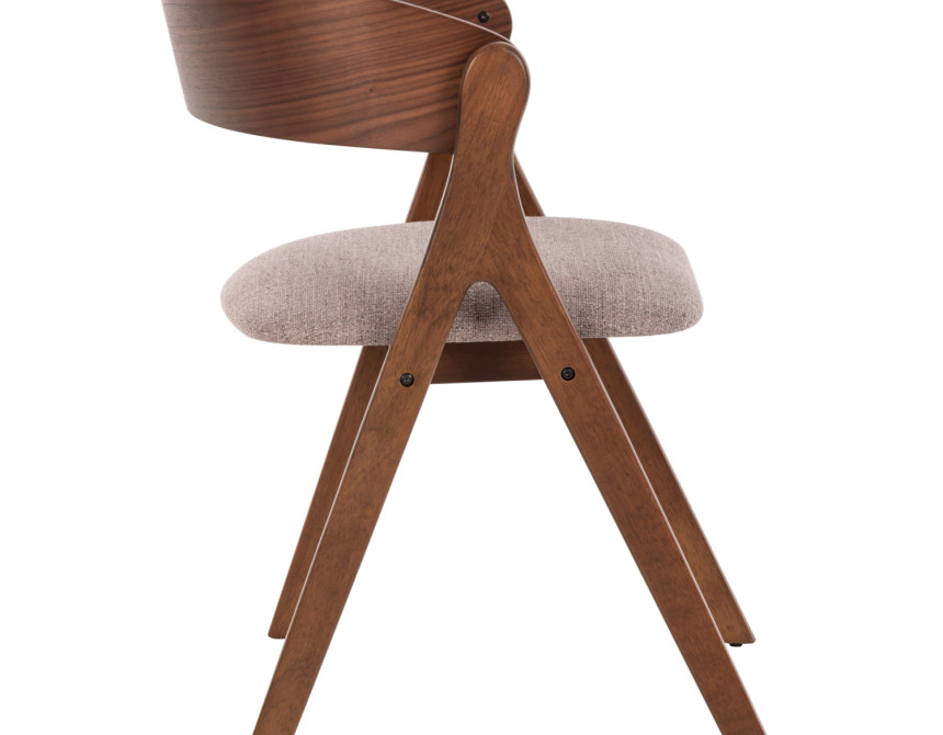 ΚΑΡΕΚΛΑ NEKKER HM9739.01 RUBBERWOOD ΣΕ ΚΑΡΥΔΙ-ΓΚΡΙ ΥΦΑΣΜΑ ΚΑΘΙΣΜΑ 56x55x78Yεκ.