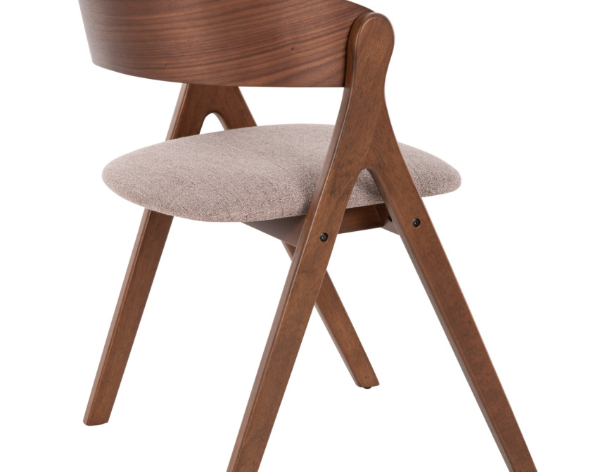 ΚΑΡΕΚΛΑ NEKKER HM9739.01 RUBBERWOOD ΣΕ ΚΑΡΥΔΙ-ΓΚΡΙ ΥΦΑΣΜΑ ΚΑΘΙΣΜΑ 56x55x78Yεκ.