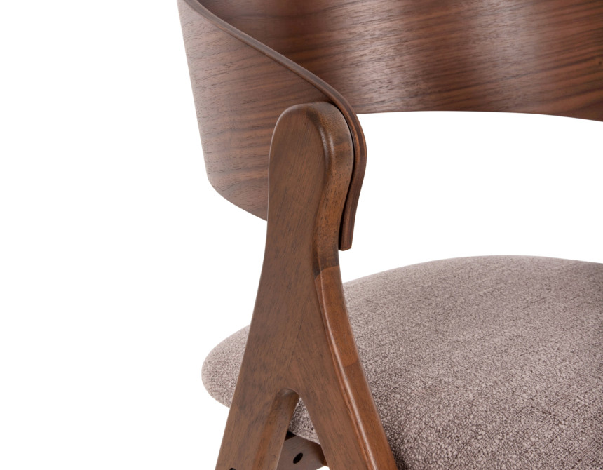 ΚΑΡΕΚΛΑ NEKKER HM9739.01 RUBBERWOOD ΣΕ ΚΑΡΥΔΙ-ΓΚΡΙ ΥΦΑΣΜΑ ΚΑΘΙΣΜΑ 56x55x78Yεκ.