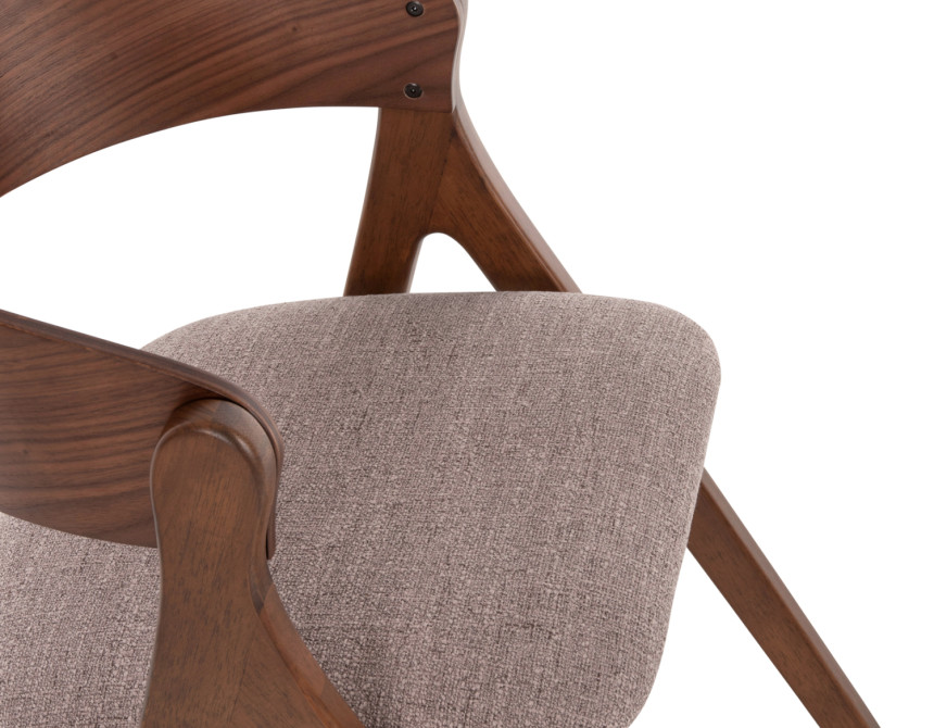 ΚΑΡΕΚΛΑ NEKKER HM9739.01 RUBBERWOOD ΣΕ ΚΑΡΥΔΙ-ΓΚΡΙ ΥΦΑΣΜΑ ΚΑΘΙΣΜΑ 56x55x78Yεκ.