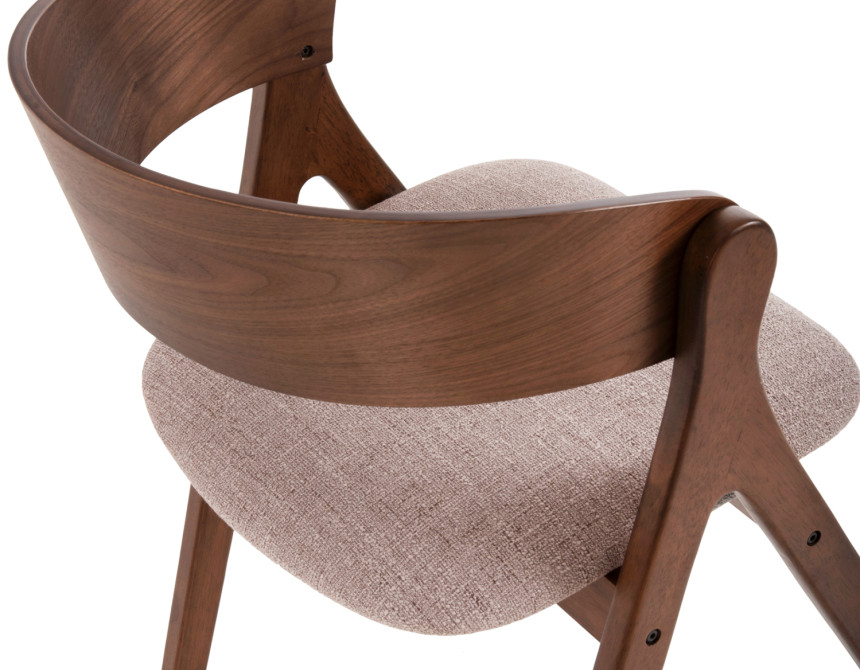 ΚΑΡΕΚΛΑ NEKKER HM9739.01 RUBBERWOOD ΣΕ ΚΑΡΥΔΙ-ΓΚΡΙ ΥΦΑΣΜΑ ΚΑΘΙΣΜΑ 56x55x78Yεκ.