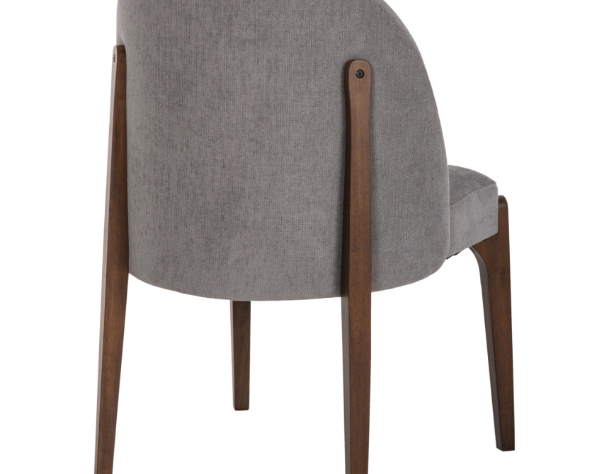 ΚΑΡΕΚΛΑ ΤΡΑΠΕΖΑΡΙΑΣ RAMMER HM9744.01 RUBBERWOOD ΣΕ ΚΑΡΥΔΙ-ΓΚΡΙ ΥΦΑΣΜΑ 57x55x86Υεκ.