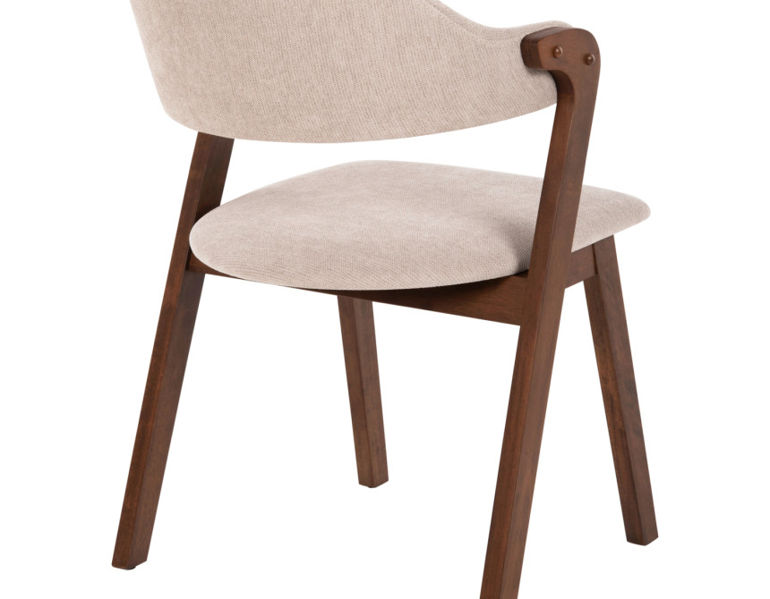 ΚΑΡΕΚΛΑ RIDER HM9734.02 RUBBERWOOD ΣΕ ΚΑΡΥΔΙ-ΥΦΑΣΜΑ ΕΚΡΟΥ 59x59x83Yεκ.