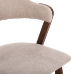 ΚΑΡΕΚΛΑ RIDER HM9734.02 RUBBERWOOD ΣΕ ΚΑΡΥΔΙ-ΥΦΑΣΜΑ ΕΚΡΟΥ 59x59x83Yεκ.