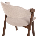 ΚΑΡΕΚΛΑ RIDER HM9734.02 RUBBERWOOD ΣΕ ΚΑΡΥΔΙ-ΥΦΑΣΜΑ ΕΚΡΟΥ 59x59x83Yεκ.