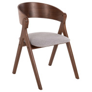 ΚΑΡΕΚΛΑ NEKKER HM9739.02 RUBBERWOOD ΣΕ ΚΑΡΥΔΙ-ΜΠΕΖ ΥΦΑΣΜΑ ΚΑΘΙΣΜΑ 56x55x78Yεκ.