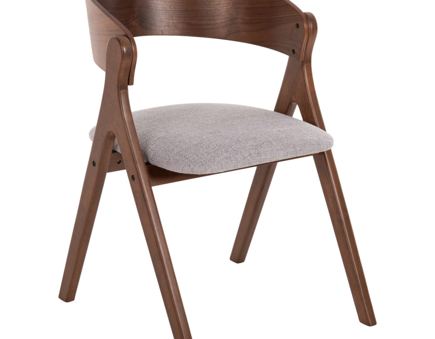 ΚΑΡΕΚΛΑ NEKKER HM9739.02 RUBBERWOOD ΣΕ ΚΑΡΥΔΙ-ΜΠΕΖ ΥΦΑΣΜΑ ΚΑΘΙΣΜΑ 56x55x78Yεκ.