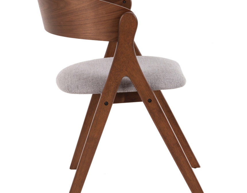 ΚΑΡΕΚΛΑ NEKKER HM9739.02 RUBBERWOOD ΣΕ ΚΑΡΥΔΙ-ΜΠΕΖ ΥΦΑΣΜΑ ΚΑΘΙΣΜΑ 56x55x78Yεκ.