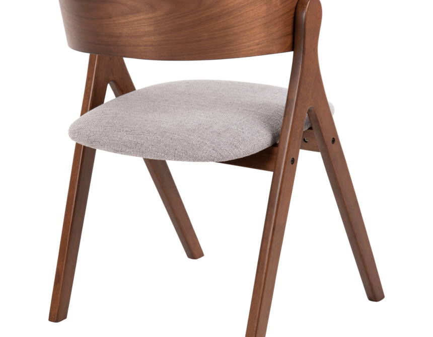 ΚΑΡΕΚΛΑ NEKKER HM9739.02 RUBBERWOOD ΣΕ ΚΑΡΥΔΙ-ΜΠΕΖ ΥΦΑΣΜΑ ΚΑΘΙΣΜΑ 56x55x78Yεκ.