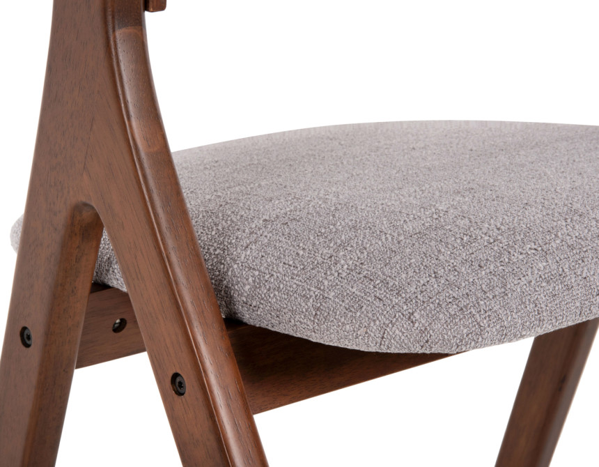 ΚΑΡΕΚΛΑ NEKKER HM9739.02 RUBBERWOOD ΣΕ ΚΑΡΥΔΙ-ΜΠΕΖ ΥΦΑΣΜΑ ΚΑΘΙΣΜΑ 56x55x78Yεκ.