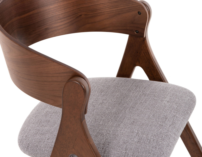 ΚΑΡΕΚΛΑ NEKKER HM9739.02 RUBBERWOOD ΣΕ ΚΑΡΥΔΙ-ΜΠΕΖ ΥΦΑΣΜΑ ΚΑΘΙΣΜΑ 56x55x78Yεκ.