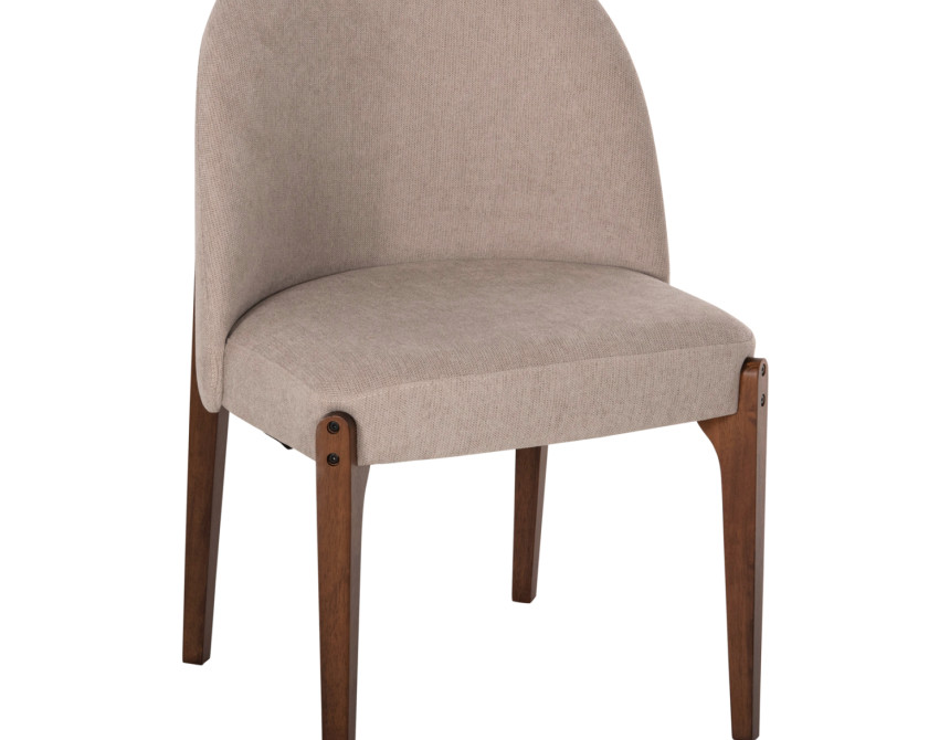 ΚΑΡΕΚΛΑ ΤΡΑΠΕΖΑΡΙΑΣ RAMMER HM9744.02 RUBBERWOOD ΣΕ ΚΑΡΥΔΙ-ΕΚΡΟΥ ΥΦΑΣΜΑ 57x55x86Υεκ.