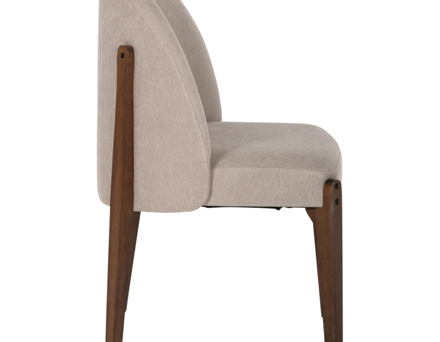 ΚΑΡΕΚΛΑ ΤΡΑΠΕΖΑΡΙΑΣ RAMMER HM9744.02 RUBBERWOOD ΣΕ ΚΑΡΥΔΙ-ΕΚΡΟΥ ΥΦΑΣΜΑ 57x55x86Υεκ.