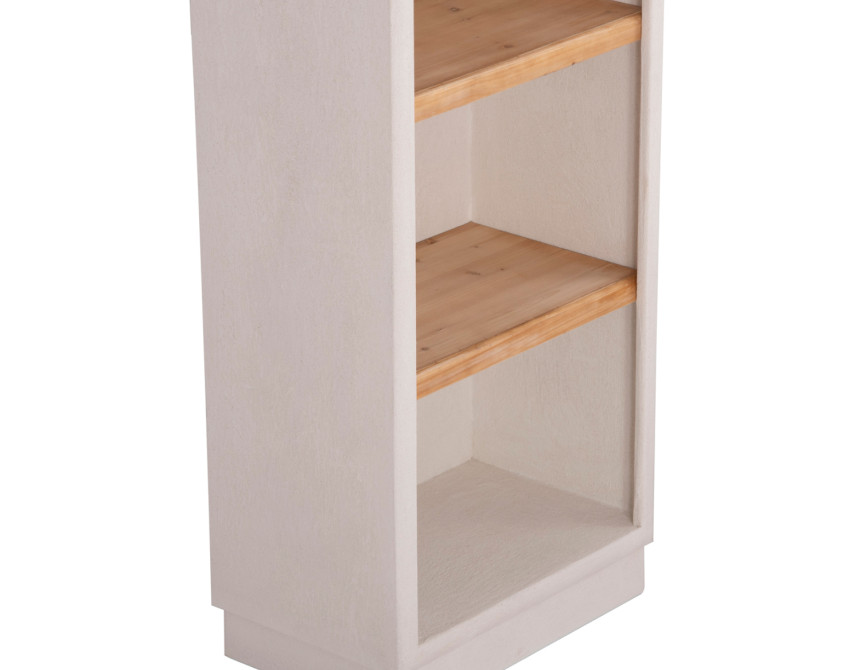 ΡΑΦΙΕΡΑ ΣΕΙΡΑ SANTORINI HM18045 MDF ΥΠΟΛΕΥΚΟ-ΡΑΦΙΑ ΞΥΛΟ ΕΛΑΤΟΥ ΦΥΣΙΚΟ 60x38,5x179Υεκ.