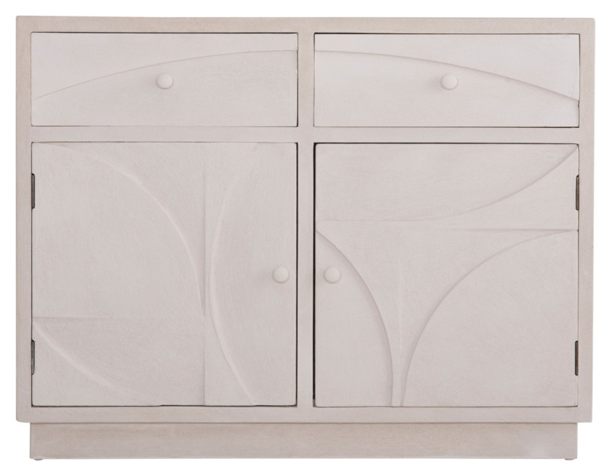 ΜΠΟΥΦΕΣ ΣΕΙΡΑ SANTORINI HM18046 MDF ΣΕ ΥΠΟΛΕΥΚΟ ΧΡΩΜΑ-2 ΣΥΡΤΑΡΙΑ & 2 ΠΟΡΤΕΣ 107x38x82,5Υεκ.