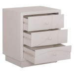 ΚΟΜΟΔΙΝΟ ΣΕΙΡΑ SANTORINI HM18047 MDF ΣΕ ΥΠΟΛΕΥΚΟ ΧΡΩΜΑ-3 ΣΥΡΤΑΡIA 48x38x55,5Υεκ.