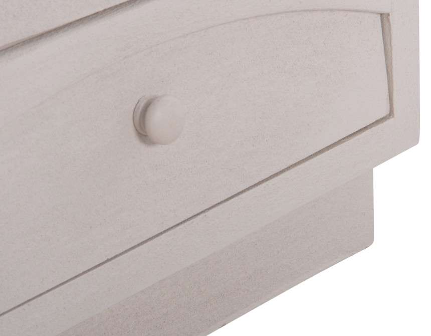 ΚΟΜΟΔΙΝΟ ΣΕΙΡΑ SANTORINI HM18047 MDF ΣΕ ΥΠΟΛΕΥΚΟ ΧΡΩΜΑ-3 ΣΥΡΤΑΡIA 48x38x55,5Υεκ.