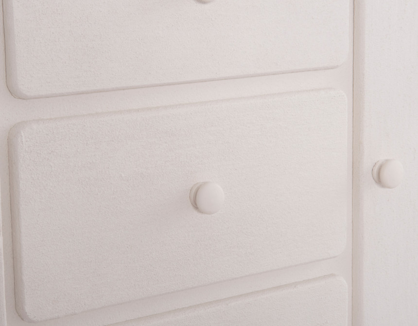 ΜΠΟΥΦΕΣ ΣΕΙΡΑ SANTORINI HM18048 MDF ΣΕ ΥΠΟΛΕΥΚΟ ΧΡΩΜΑ-3 ΣΥΡΤΑΡΙΑ & 2 ΠΟΡΤΕΣ 120x38x80Υεκ.
