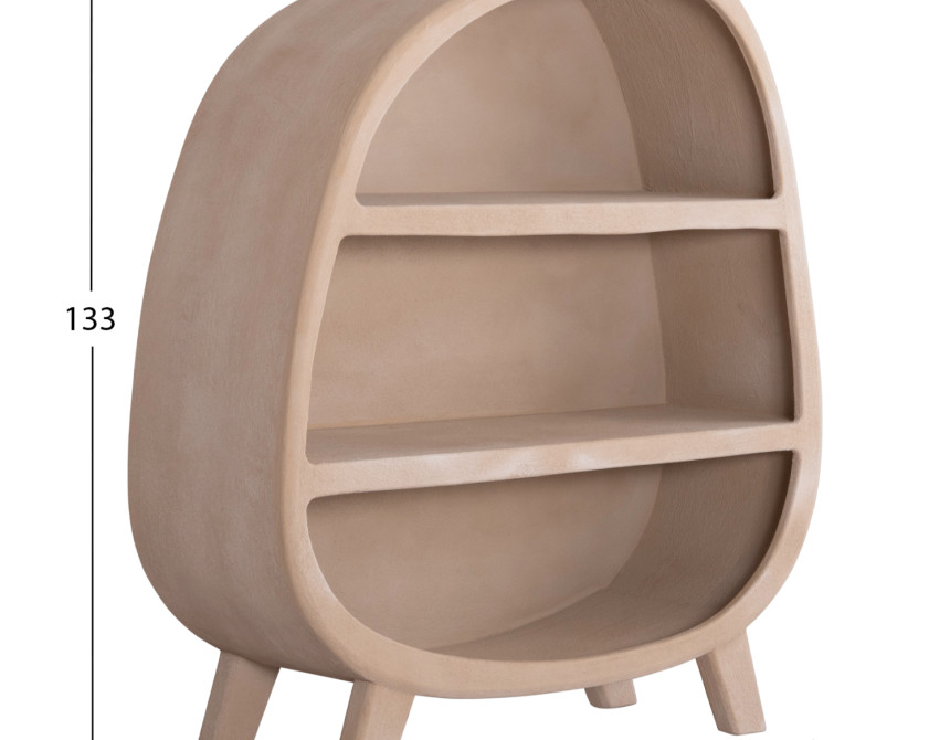 ΡΑΦΙΕΡΑ ΣΕΙΡΑ SANTORINI HM18060.02 MDF ΣΕ ΚΑΦΕ ΧΡΩΜΑ 120x38x133Υεκ.