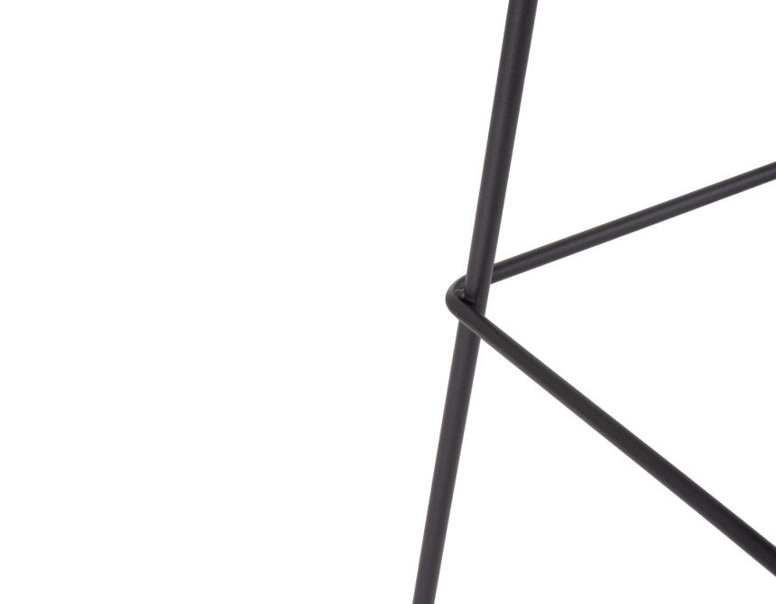 ΣΚΑΜΠΟ ΜΠΑΡ VINCENT HM8579.23 ΚΑΦΕ ΥΦΑΣΜΑ-ΜΑΥΡΟΣ ΜΕΤΑΛΛΙΚΟΣ ΣΚΕΛΕΤΟΣ 47x46x104Υεκ.