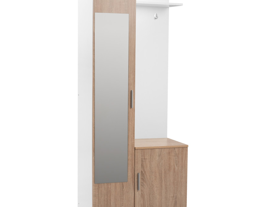 ΕΠΙΠΛΟ ΕΙΣΟΔΟΥ ΜΕ ΚΑΘΡΕΠΤΗ JANICE HM2264 SONAMA ΛΕΥΚΟ 70x37x181 εκ.