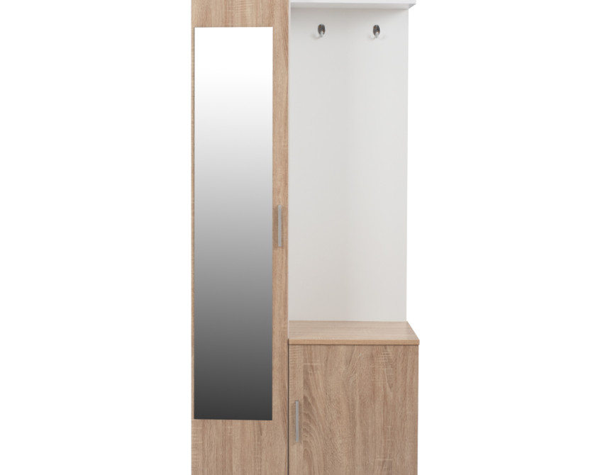ΕΠΙΠΛΟ ΕΙΣΟΔΟΥ ΜΕ ΚΑΘΡΕΠΤΗ JANICE HM2264 SONAMA ΛΕΥΚΟ 70x37x181 εκ.