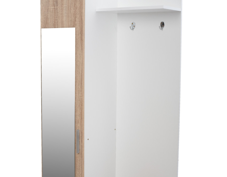 ΕΠΙΠΛΟ ΕΙΣΟΔΟΥ ΜΕ ΚΑΘΡΕΠΤΗ JANICE HM2264 SONAMA ΛΕΥΚΟ 70x37x181 εκ.