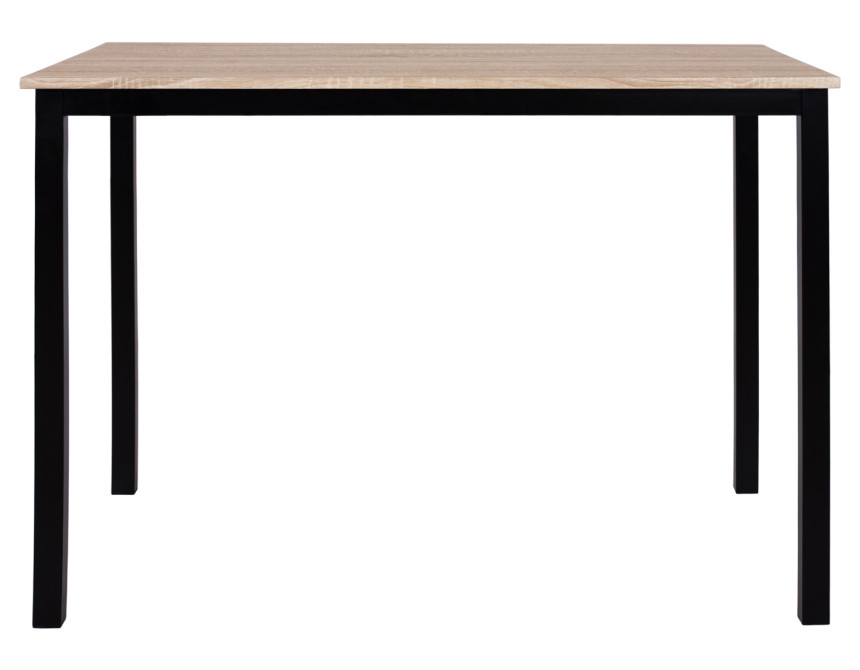 ΤΡΑΠΕΖΙ ΤΡΑΠΕΖΑΡΙΑΣ PANYA HM8332, 110X70Χ76 SONOMA, ΜΑΥΡΑ ΠΟΔΙΑ
