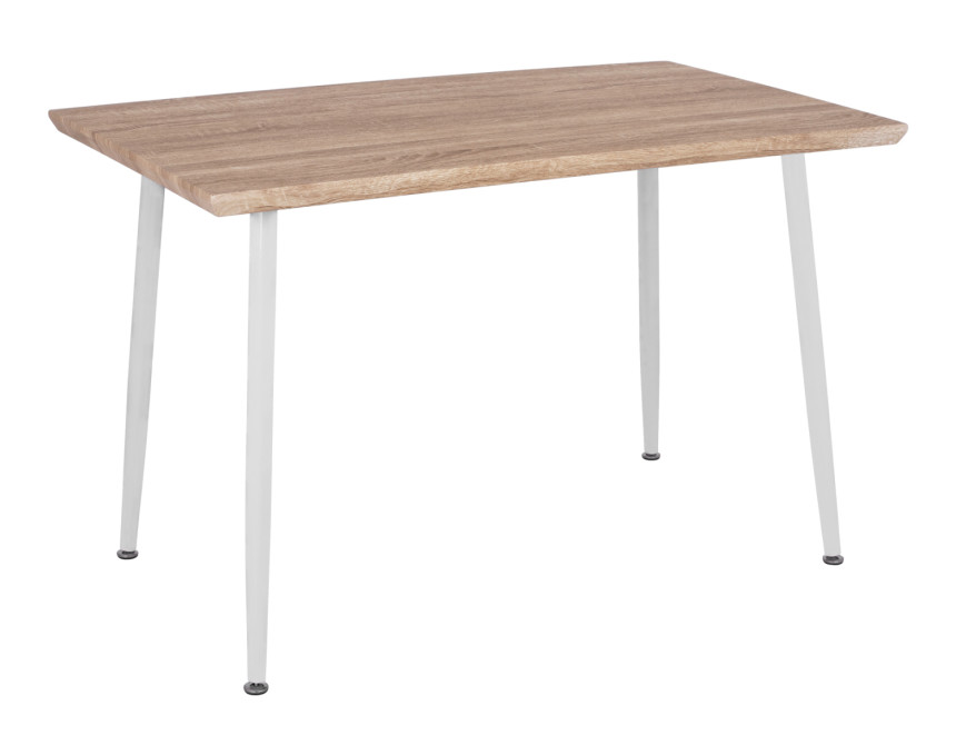 ΤΡΑΠΕΖΙ ΤΡΑΠΕΖΑΡΙΑΣ PALOMA HM8334.02, 120X70X76,5- SONOMA, ΛΕΥΚΑ ΠΟΔΙΑ