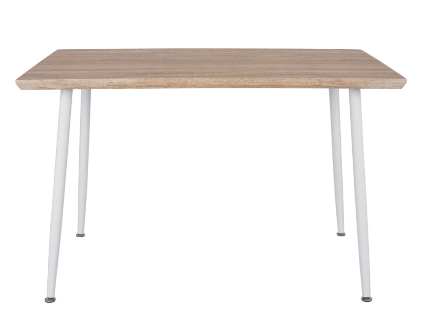 ΤΡΑΠΕΖΙ ΤΡΑΠΕΖΑΡΙΑΣ PALOMA HM8334.02, 120X70X76,5- SONOMA, ΛΕΥΚΑ ΠΟΔΙΑ