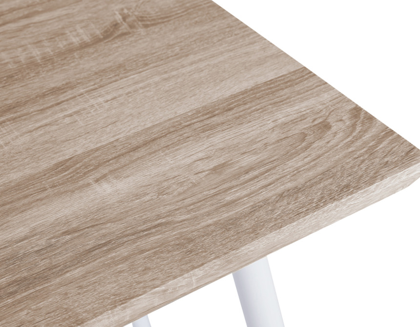 ΤΡΑΠΕΖΙ ΤΡΑΠΕΖΑΡΙΑΣ PALOMA HM8334.02, 120X70X76,5- SONOMA, ΛΕΥΚΑ ΠΟΔΙΑ