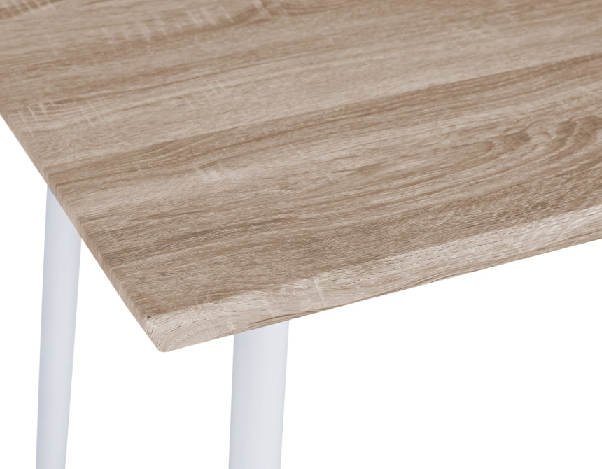 ΤΡΑΠΕΖΙ ΤΡΑΠΕΖΑΡΙΑΣ PALOMA HM8334.02, 120X70X76,5- SONOMA, ΛΕΥΚΑ ΠΟΔΙΑ