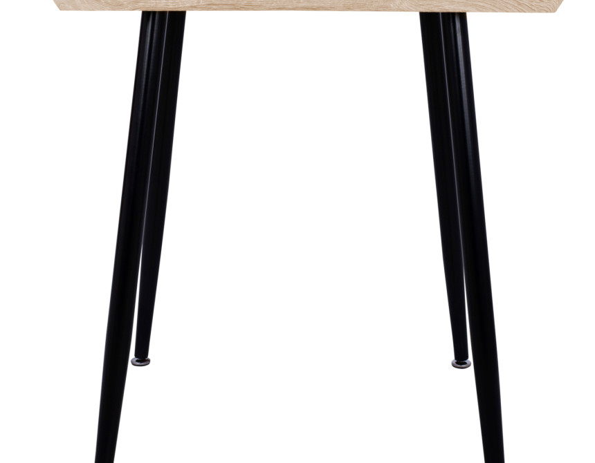 ΤΡΑΠΕΖΙ ΤΡΑΠΕΖΑΡΙΑΣ PALOMA HM8335.01, 70Χ70X76.5, SONOMA, ΜΑΥΡΑ ΠΟΔΙΑ