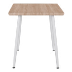 ΤΡΑΠΕΖΙ ΤΡΑΠΕΖΑΡΙΑΣ PALOMA HM8335.02, 70Χ70X76,5, SONOMA, ΛΕΥΚΑ ΠΟΔΙΑ