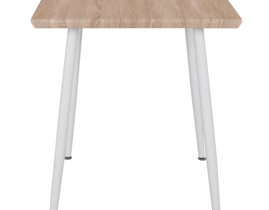 ΤΡΑΠΕΖΙ ΤΡΑΠΕΖΑΡΙΑΣ PALOMA HM8335.02, 70Χ70X76,5, SONOMA, ΛΕΥΚΑ ΠΟΔΙΑ
