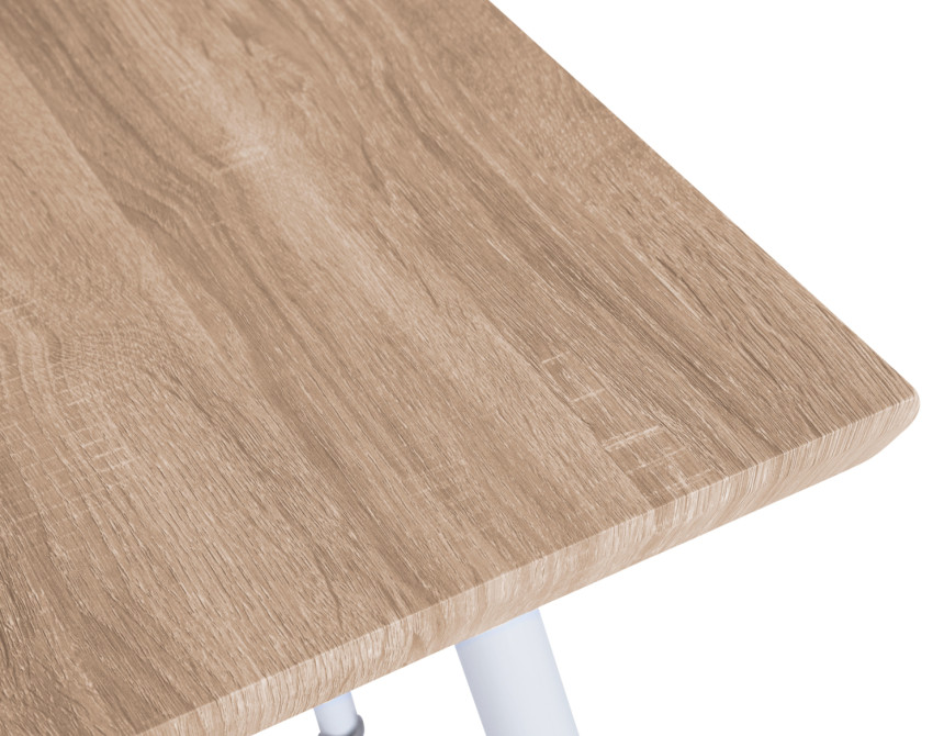 ΤΡΑΠΕΖΙ ΤΡΑΠΕΖΑΡΙΑΣ PALOMA HM8335.02, 70Χ70X76,5, SONOMA, ΛΕΥΚΑ ΠΟΔΙΑ