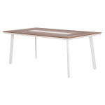 ΤΡΑΠΕΖΙ ΑΛΟΥΜΙΝΙΟΥ TABER ΜΕ POLYWOOD 200X100 ΛΕΥΚΟ HM5131.11