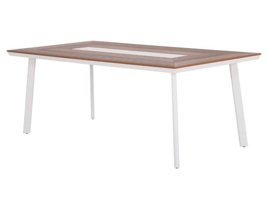 ΤΡΑΠΕΖΙ ΑΛΟΥΜΙΝΙΟΥ TABER ΜΕ POLYWOOD 200X100 ΛΕΥΚΟ HM5131.11